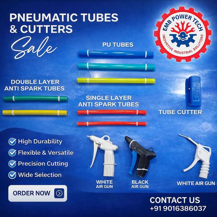 Pneumatic Tubes Cutters PU Anti-Spark — EMB POWERTECH Ahmedabad